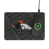 Denver Broncos Personalized Tilt 15-Watt Wireless Charger and Mouse Pad