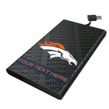 Denver Broncos Personalized Tilt 5000mAh Flat Powerbank