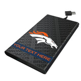 Denver Broncos Personalized Tilt 5000mAh Flat Powerbank