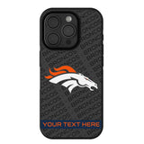 Denver Broncos Personalized Tilt Bump Phone Case for Apple iPhone