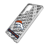 Denver Broncos Personalized Tilt Clear Phone Case for Samsung Galaxy