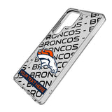 Denver Broncos Personalized Tilt Clear Phone Case for Samsung Galaxy