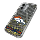 Denver Broncos Personalized Tilt Glitter Phone Case for Apple iPhone