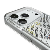 Denver Broncos Personalized Tilt Glitter Phone Case for Apple iPhone