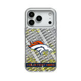 Denver Broncos Personalized Tilt Glitter Phone Case for Apple iPhone