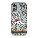 Denver Broncos Personalized Tilt Glitter Phone Case for Apple iPhone