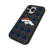 Denver Broncos Plaid MagSafe Compatible Phone Case for Apple iPhone