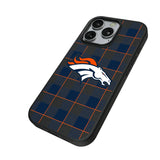 Denver Broncos Plaid MagSafe Compatible Phone Case for Apple iPhone
