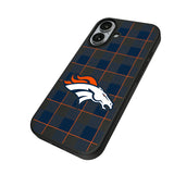 Denver Broncos Plaid MagSafe Compatible Phone Case for Apple iPhone