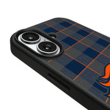 Denver Broncos Plaid MagSafe Compatible Phone Case for Apple iPhone