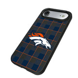Denver Broncos Plaid MagSafe Compatible Phone Case for Apple iPhone