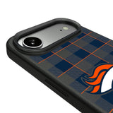 Denver Broncos Plaid MagSafe Compatible Phone Case for Apple iPhone