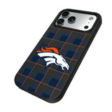 Denver Broncos Plaid MagSafe Compatible Phone Case for Apple iPhone