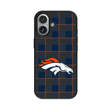 Denver Broncos Plaid MagSafe Compatible Phone Case for Apple iPhone