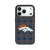 Denver Broncos Plaid MagSafe Compatible Phone Case for Apple iPhone