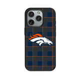Denver Broncos Plaid MagSafe Compatible Phone Case for Apple iPhone