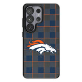Denver Broncos Plaid MagSafe Compatible Phone Case for Samsung Galaxy 26 Series