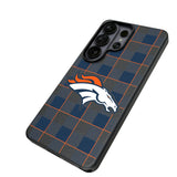 Denver Broncos Plaid MagSafe Compatible Phone Case for Samsung Galaxy