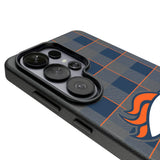 Denver Broncos Plaid MagSafe Compatible Phone Case for Samsung Galaxy