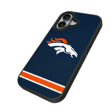 Denver Broncos Stripe Bump Phone Case for Apple iPhone
