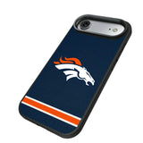 Denver Broncos Stripe Bump Phone Case for Apple iPhone