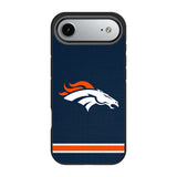 Denver Broncos Stripe Bump Phone Case for Apple iPhone