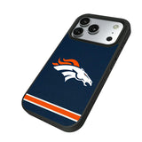 Denver Broncos Stripe Bump Phone Case for Apple iPhone