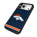 Denver Broncos Stripe Bump Phone Case for Apple iPhone