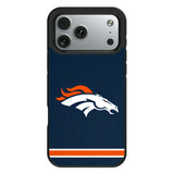 Denver Broncos Stripe Bump Phone Case for Apple iPhone