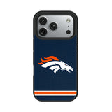 Denver Broncos Stripe Bump Phone Case for Apple iPhone