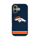 Denver Broncos Stripe Bump Phone Case for Apple iPhone