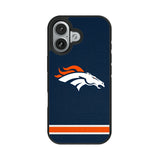Denver Broncos Stripe Bump Phone Case for Apple iPhone