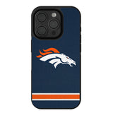 Denver Broncos Stripe Bump Phone Case for Apple iPhone