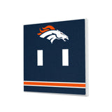 Denver Broncos Stripe Hidden-Screw Light Switch Plate