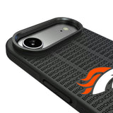 Denver Broncos Text Backdrop Bump Phone Case for Apple iPhone
