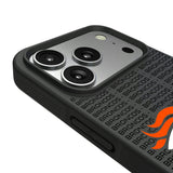 Denver Broncos Text Backdrop Bump Phone Case for Apple iPhone