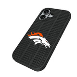 Denver Broncos Text Backdrop Bump Phone Case for Apple iPhone