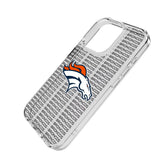 Denver Broncos Text Backdrop Clear Phone Case for Apple iPhone