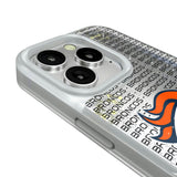 Denver Broncos Text Backdrop Glitter Phone Case for Apple iPhone