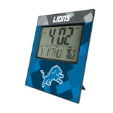 Detroit Lions Color Block Wall Clock