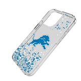 Detroit Lions Confetti Clear Phone Case for Apple iPhone