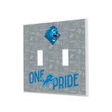 Detroit Lions Deco Hidden-Screw Light Switch Plate