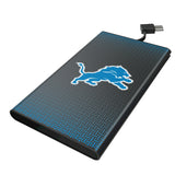 Detroit Lions Linen 5000mAh Flat Powerbank