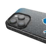 Detroit Lions Linen Black Bling Phone Case for Apple iPhone