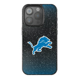 Detroit Lions Linen Black Bling Phone Case for Apple iPhone