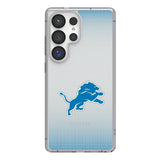 Detroit Lions Linen Clear Phone Case for Samsung Galaxy