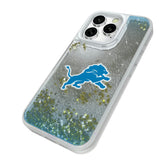Detroit Lions Linen Glitter Phone Case for Apple iPhone