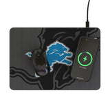 Detroit Lions Monocolor Tilt 15-Watt Wireless Charger and Mouse Pad