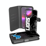 Detroit Lions Monocolor Tilt Wallet Phone Case for Samsung Galaxy