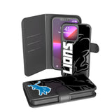 Detroit Lions Monocolor Tilt Wallet Phone Case for Apple iPhone